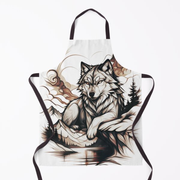Item preview, timber wolf resting on a snowy mountain designed and sold by 123ks.