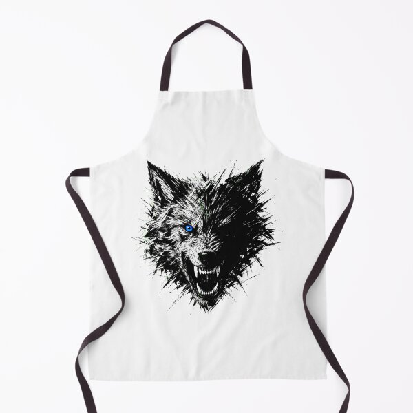 Item preview, Fierce Wolf Electric Blue Eye Wild Spirit designed and sold by nortowelcomics.