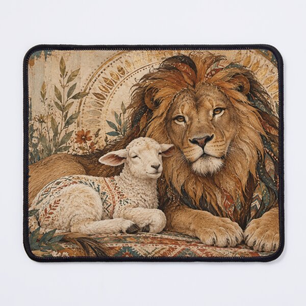Item preview, The Lion and the Lamb — Peace on Earth designed and sold by PeanutGalSean.