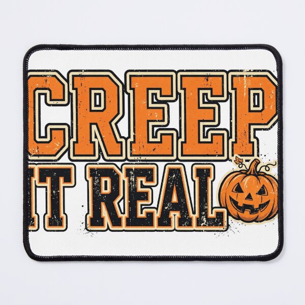 Item preview, Creep It Real Varsity Shirt — Retro Halloween Tee designed and sold by unthinkabletees.