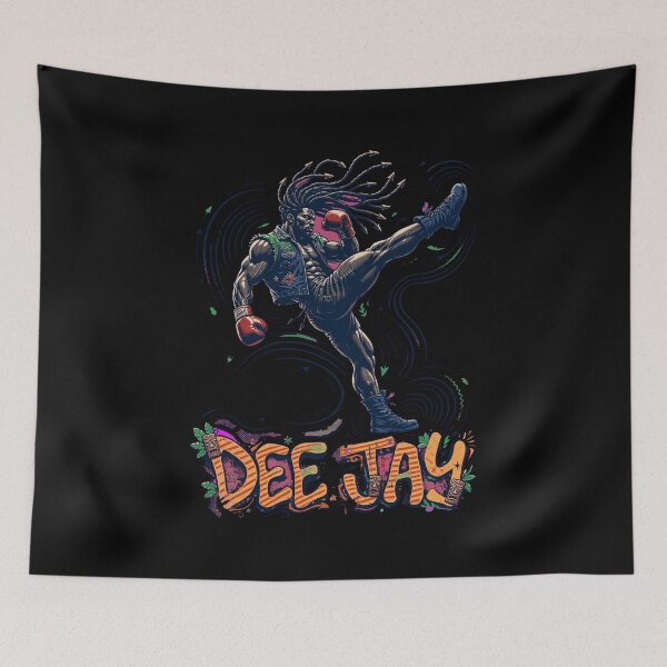 Item preview, Dee Jay Street Fighter Design, Dee Jay Artwork, Street Fighter Dee Jay Graphic, Dee Jay Fighting Game Art, Jamaican Kickboxer, Air Slasher, Double Rolling Sobat, Machine Gun Upper, Arcade Gaming Gift designed and sold by Typologystudios.