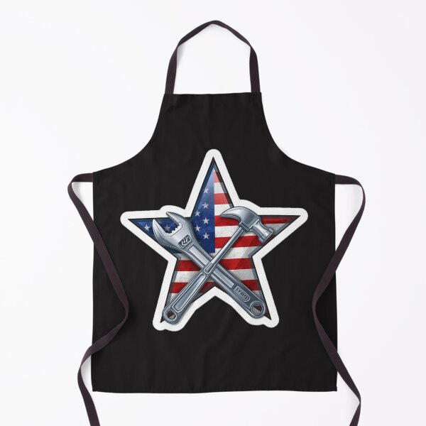 Item preview, American Flag Star with Construction Tools designed and sold by MargaretPolanco.