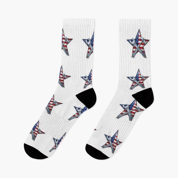 Item preview, American Flag Star with Construction Tools designed and sold by MargaretPolanco.