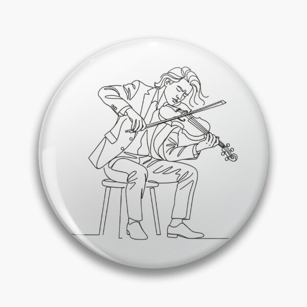 Item preview, Elegant Continuous Line Art: Classical Musician Playing designed and sold by Nubian Style.