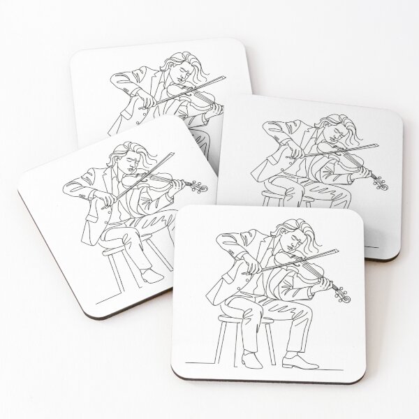 Item preview, Elegant Continuous Line Art: Classical Musician Playing designed and sold by Nubian Style.