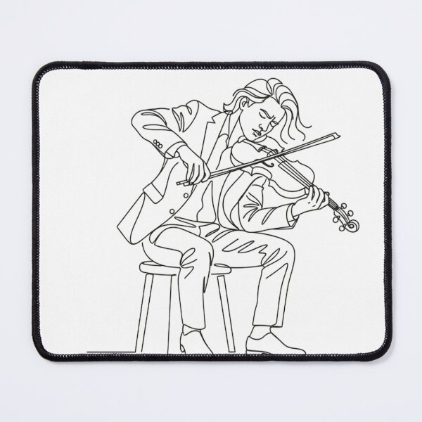 Item preview, Elegant Continuous Line Art: Classical Musician Playing designed and sold by Nubian Style.
