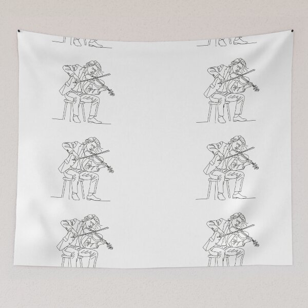 Item preview, Elegant Continuous Line Art: Classical Musician Playing designed and sold by Nubian Style.