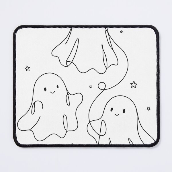 Item preview, Minimalist Ghost Trio Shirt — Line Art Halloween Tee designed and sold by unthinkabletees.