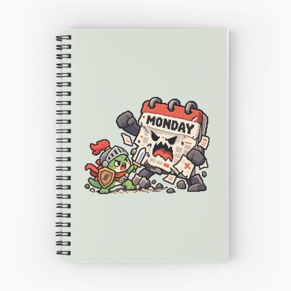 Item preview, Dinosaur vs Monday | Funny Pixel Art Workweek designed and sold by MrDev.
