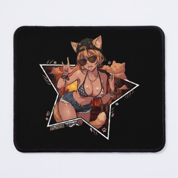 Item preview, Cool Anime Cat Girl - Nekomimi Summer Vibes Streetwear designed and sold by Retro Whiskers.