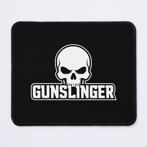 Item preview, Gunslinger Skull Emblem Bold Minimalist White Graphic designed and sold by Enea Kelo.