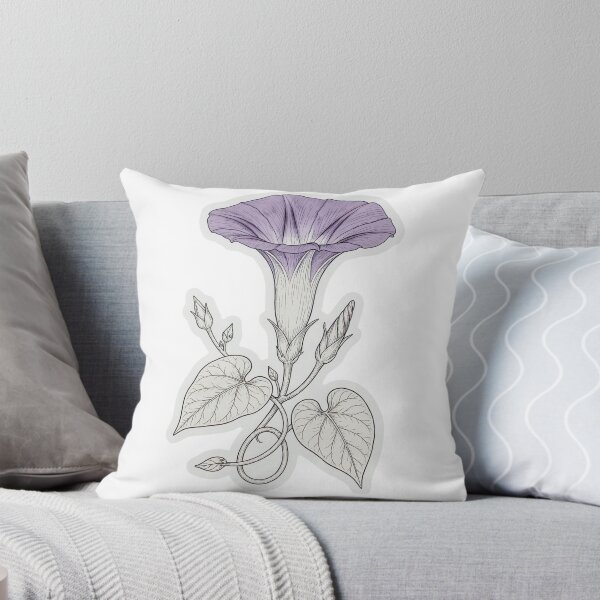 Item preview, Purple Morning Glory Sticker | Morning Glory Die Cut Sticker | Fine Line Botanical Decal | Vine Flower Sticker designed and sold by FineLineBotanical .