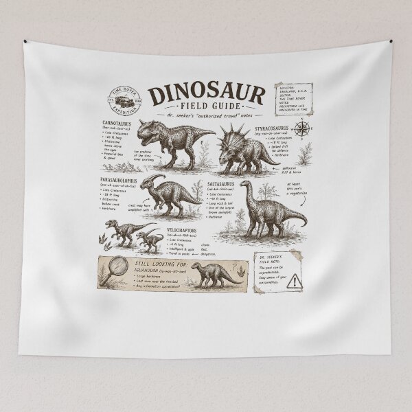 Item preview, Dinosaur Field Guide The World's Most Dangerous Ancient Creatures Paleontology Prehistoric designed and sold by winterroseaa.