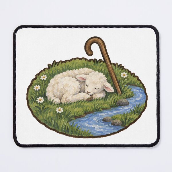 Item preview, Sleeping Lamb by Still Waters and Green Pastures designed and sold by eignvalue.