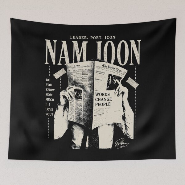 Item preview, Leader. Poet. Icon Nam Joon Do You Know How Much I Love You? Words Change People Kpop BTS RM ARMY designed and sold by winterroseaa.