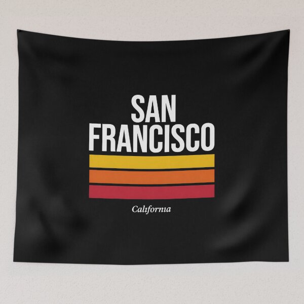 Item preview, San Francisco California Vintage Retro Sunset Stripes designed and sold by Enea Kelo.