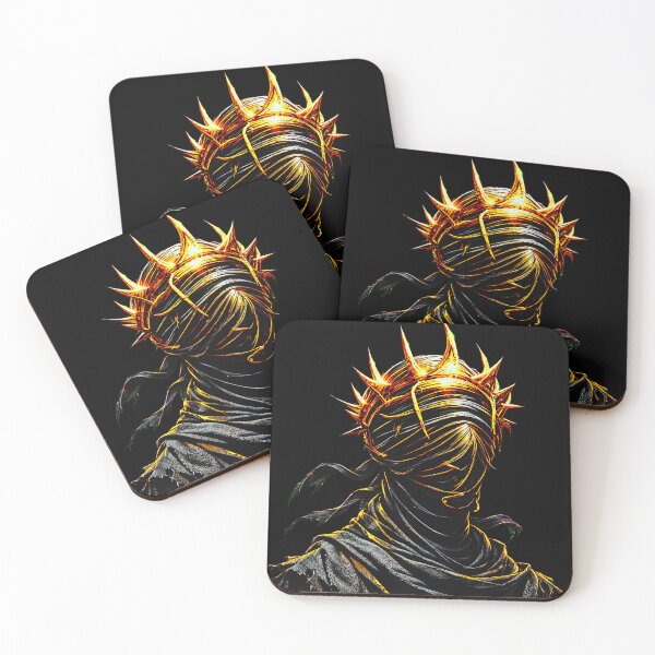 Item preview, Blindfolded Shadow King With Golden Thorn Crown designed and sold by Munib302.
