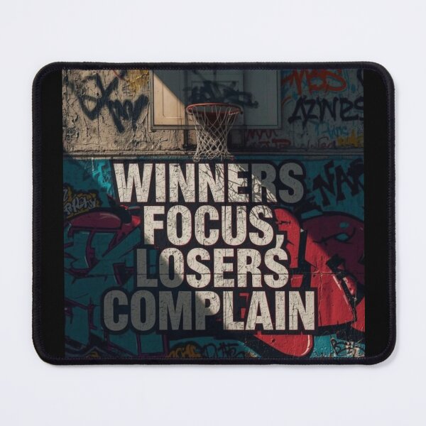 Item preview, Winners Focus Losers Complain – Basketball Graffiti Motivation Design designed and sold by anemiche.