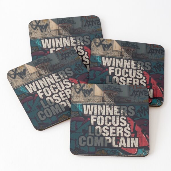 Item preview, Winners Focus Losers Complain – Basketball Graffiti Motivation Design designed and sold by anemiche.