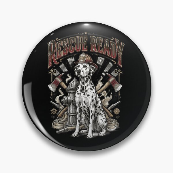Item preview, Rescue Ready Funny Firefighter Dog designed and sold by FurRealStudioCo.
