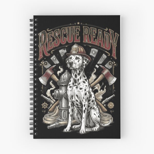 Item preview, Rescue Ready Funny Firefighter Dog designed and sold by bluel_evin.