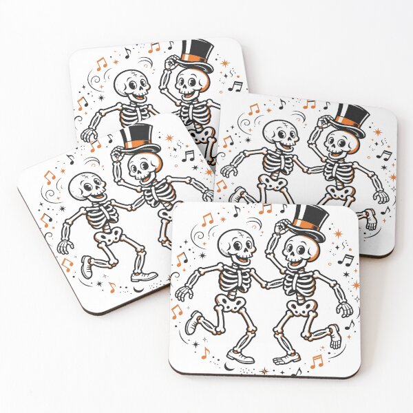 Item preview, Dancing Skeletons Shirt — Vintage Retro Halloween Tee designed and sold by unthinkabletees.