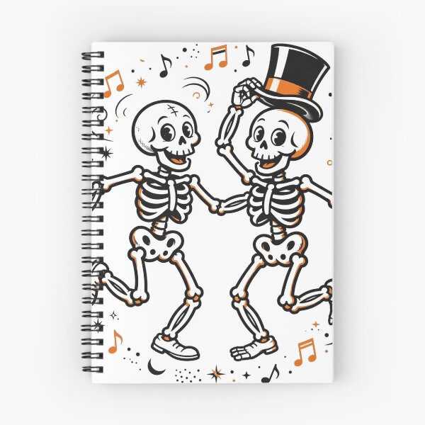 Item preview, Dancing Skeletons Shirt — Vintage Retro Halloween Tee designed and sold by unthinkabletees.