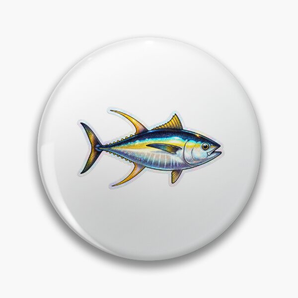 Item preview, Yellowfin Tuna Galaxy Holographic Sticker Art designed and sold by KenworksDigital.