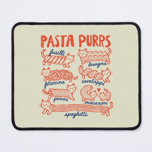 Item preview, Funny Pasta Purrs, Funny Cat, Italian Pasta Lover, Foodie Cat designed and sold by Sallyjoywaxart.