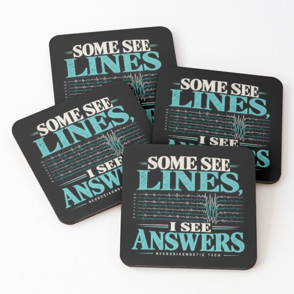 Item preview, Some See Lines I See Answers – Neurodiagnostic Tech designed and sold by amndro.