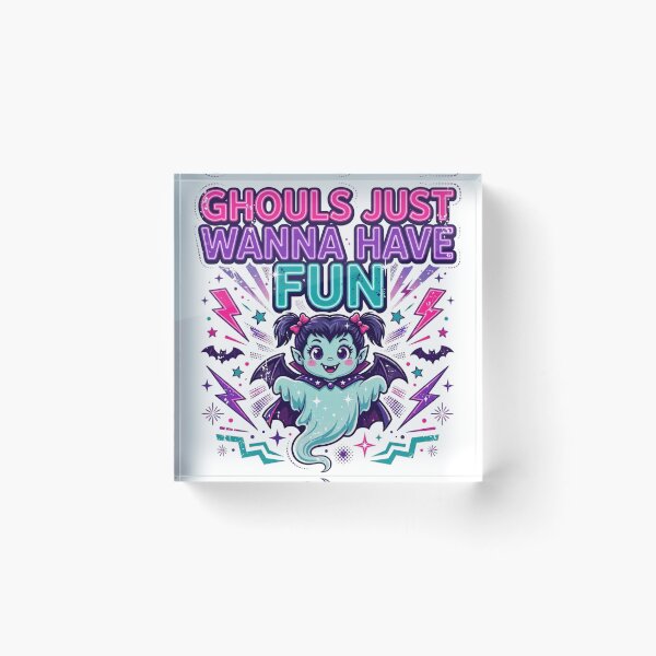 Item preview, Ghouls Just Wanna Have Fun Shirt — 80s Retro Halloween Tee designed and sold by unthinkabletees.