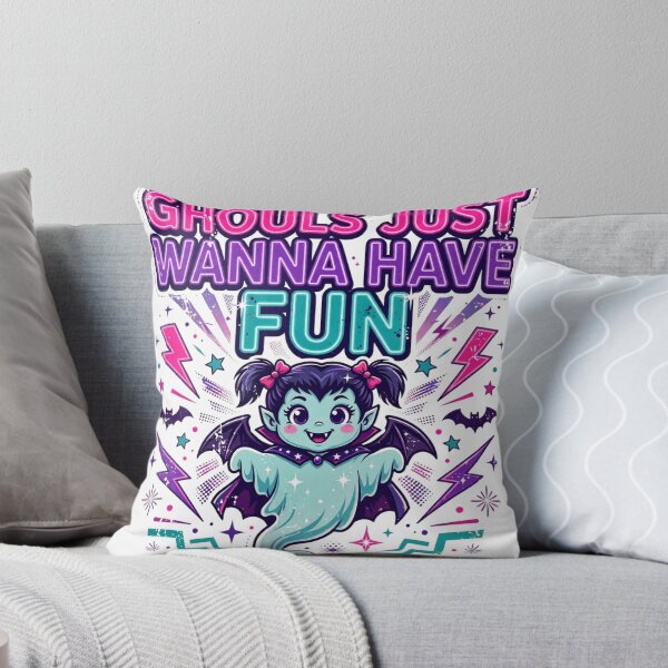 Item preview, Ghouls Just Wanna Have Fun Shirt — 80s Retro Halloween Tee designed and sold by unthinkabletees.