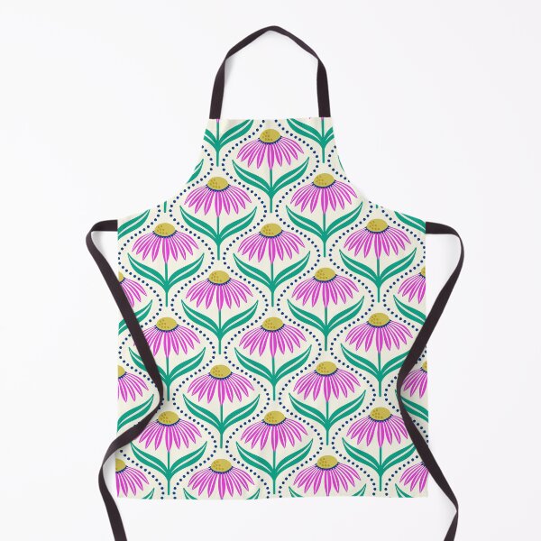 Item preview, Geometric wildflower daisies in magenta pink designed and sold by Jennifer Ladd.