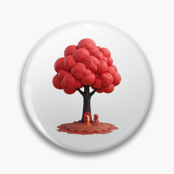 Item preview, Fairytale Magic Red Tree Tiny Door Cute Fantasy 3D Clay Art designed and sold by  One City Two Children Studio.