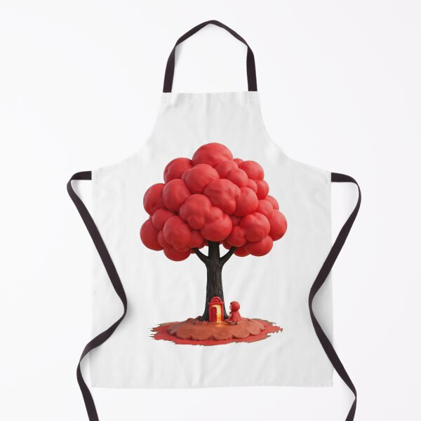Item preview, Fairytale Magic Red Tree Tiny Door Cute Fantasy 3D Clay Art designed and sold by  One City Two Children Studio.