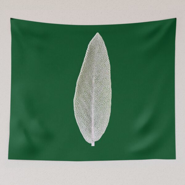 Item preview, Sage Leaf on Green Background  designed and sold by happytraveller1.