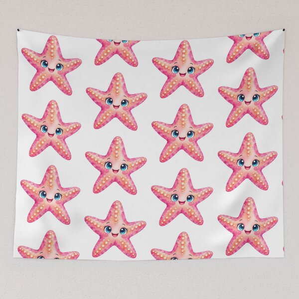 Item preview, Cute pink starfish designed and sold by trendspatterns.
