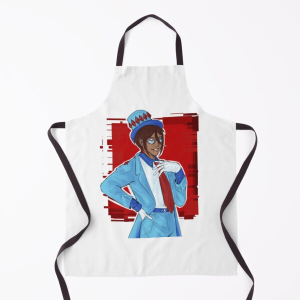 Item preview, Stylish Character in Blue Suit with Crown Hat and Red Tie Glitch designed and sold by EnidHolmes.