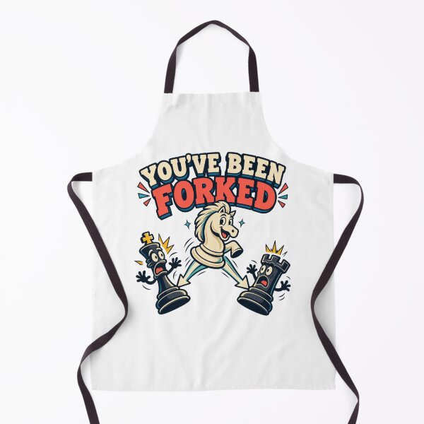 Item preview, You've Been Forked - Funny Chess Knight designed and sold by Good Mood Foundry.