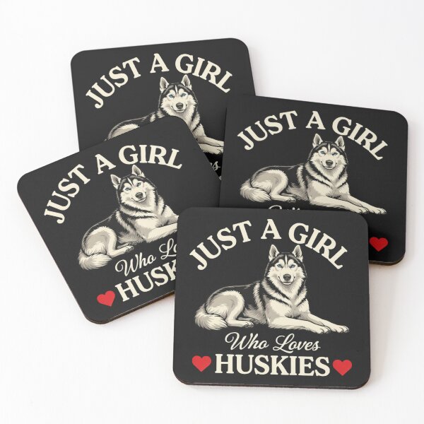 Item preview, Just a Girl Who Loves Huskies designed and sold by 123ks.
