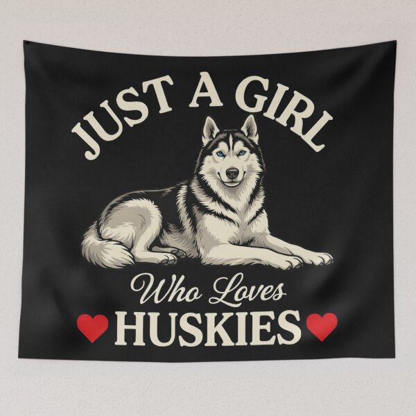 Item preview, Just a Girl Who Loves Huskies designed and sold by 123ks.