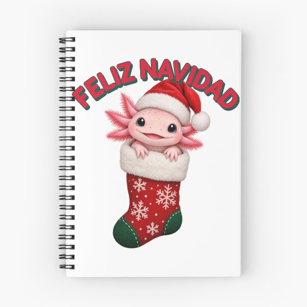 Item preview, Feliz Navidad Axolotl designed and sold by Giddy Bear Gifts.