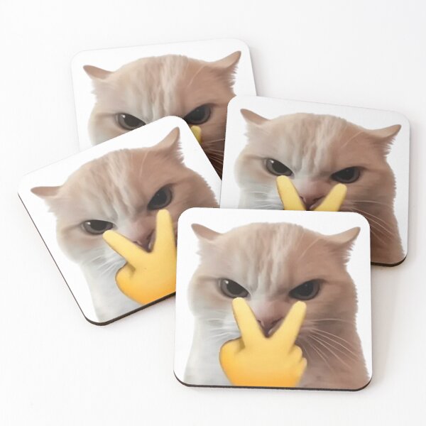 Item preview, Funny Cat Peace Sign Cute Meme designed and sold by TeeStyle.mr.
