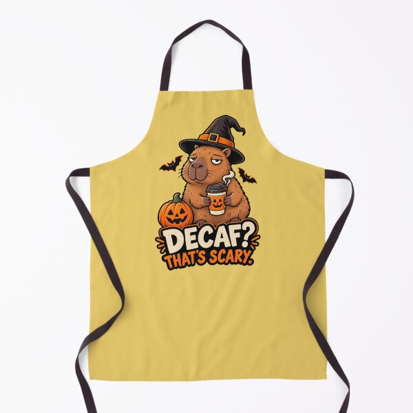 Item preview, Capybara Witch Decaf Coffee Scary Halloween Meme designed and sold by G-A-D-U.