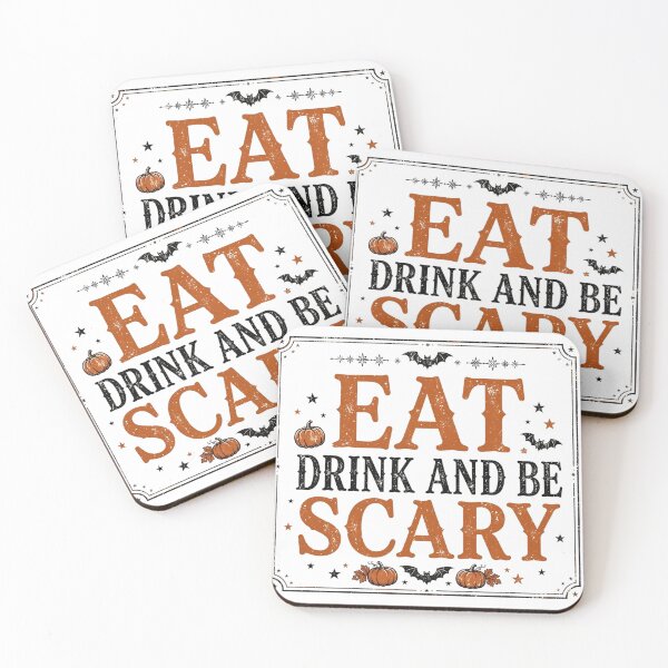 Item preview, Eat Drink and Be Scary Shirt — Vintage Halloween Tee designed and sold by unthinkabletees.