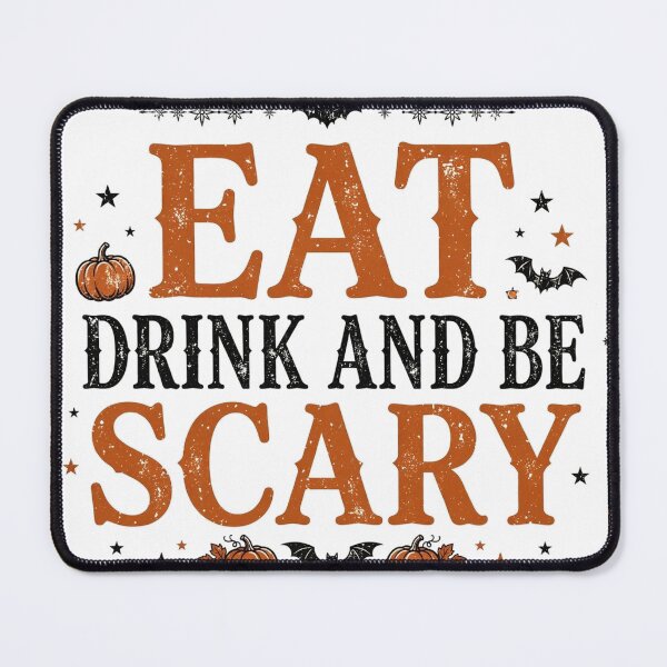 Item preview, Eat Drink and Be Scary Shirt — Vintage Halloween Tee designed and sold by unthinkabletees.