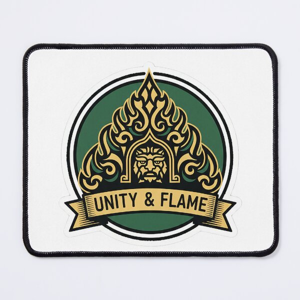 Item preview, Unity and Flame Wayang Warrior Mask Badge Sticker designed and sold by cannsuh.