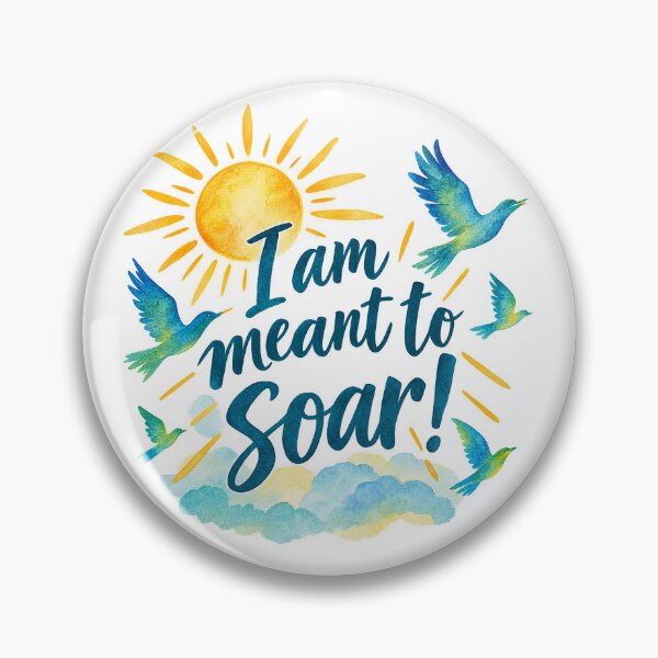 Item preview, I Am Meant to Soar! — Inspirational Sun & Birds designed and sold by Your 3 Eyes.