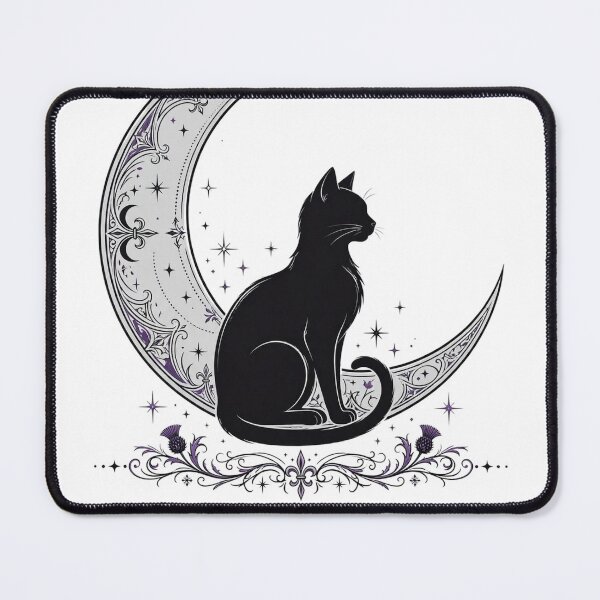 Item preview, Black Cat Energy Shirt — Gothic Halloween Cat Tee designed and sold by unthinkabletees.