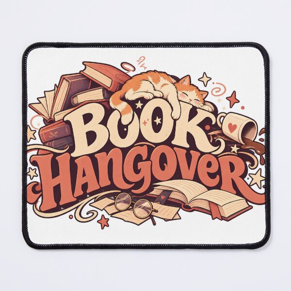 Item preview, Book Hangover Retro Typography designed and sold by WhimsyPeachCo.